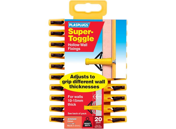 Plasplugs SSTC554CC Super Toggle HD Anchors