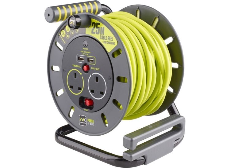 Pro Xt OMU25132USL 2 Gang 2 USB Extension Reel