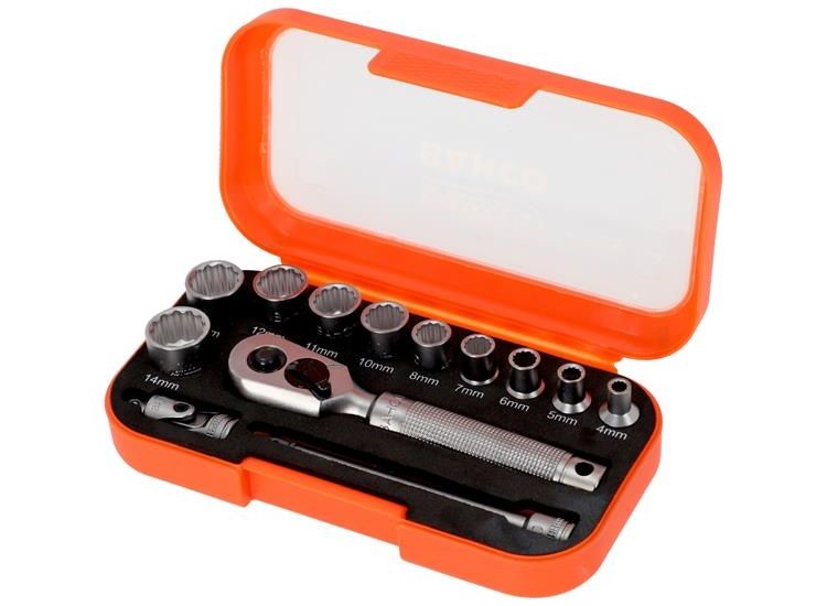 Bahco SBS13MC10.5 1/4in Drive Socket Set, 13 Piece