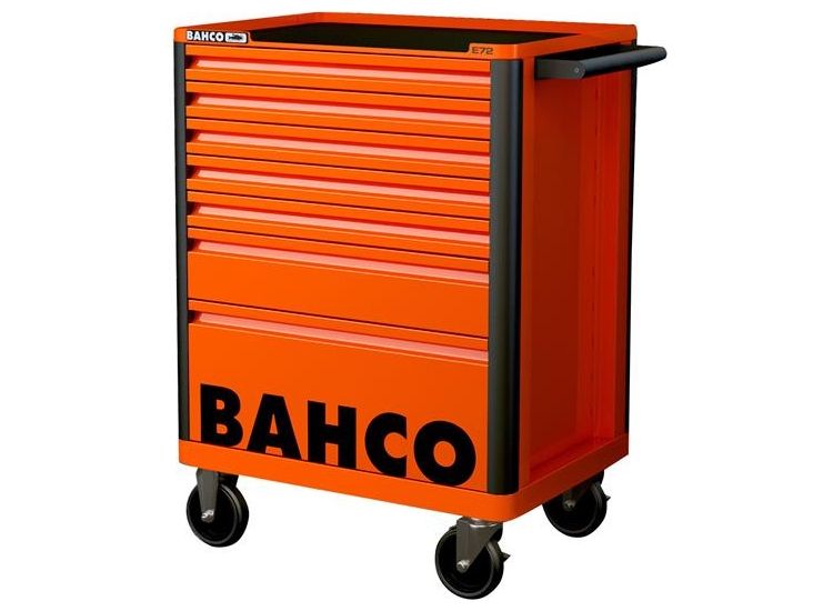 Bahco 1472K7 26in E72 Storage HUB Tool Trolley with 7 Drawers Orange