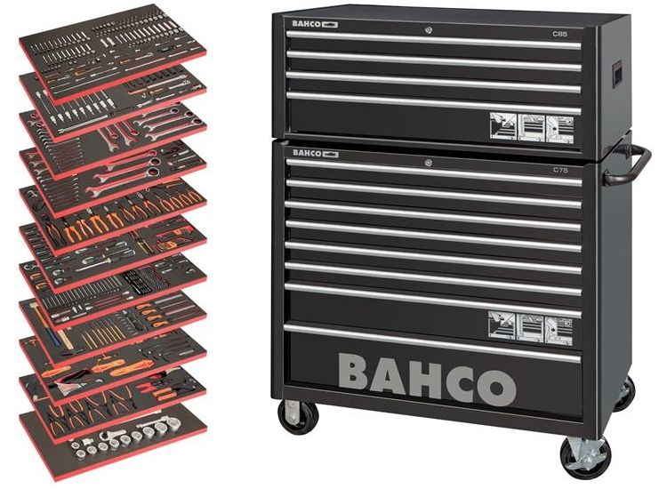 Bahco MONSTER Tool Trolley General Purpose Tool Kit, 758 Piece