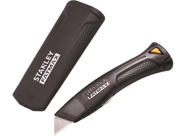STANLEY® Hand Tools FatMax® Fixed Blade Trade Knife with Holster + 10 Blades