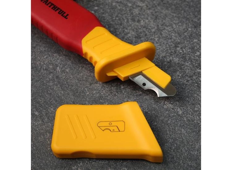 Faithfull VDE Stripping Knife with Hook Blade 190mm