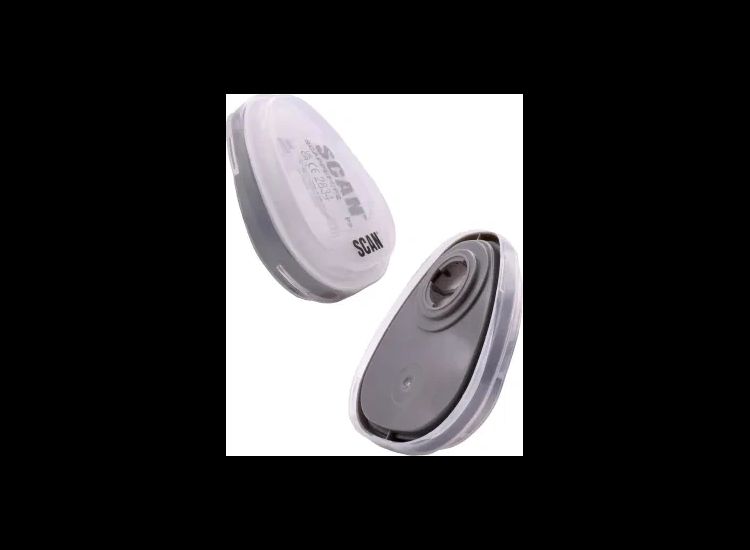 Scan Twin Half Mask P2 Particle Filter Cartridge (Pack of 2)