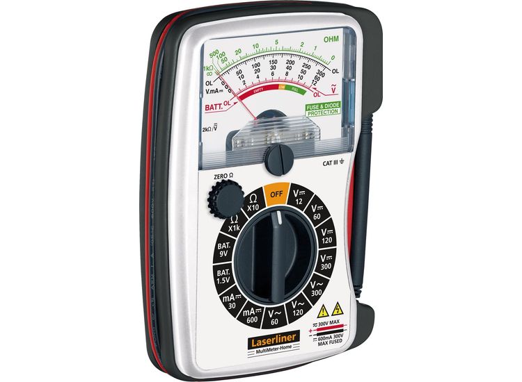 Draper 32072 Laserliner 083.030E MultiMeter-Home Analogue Multimeter
