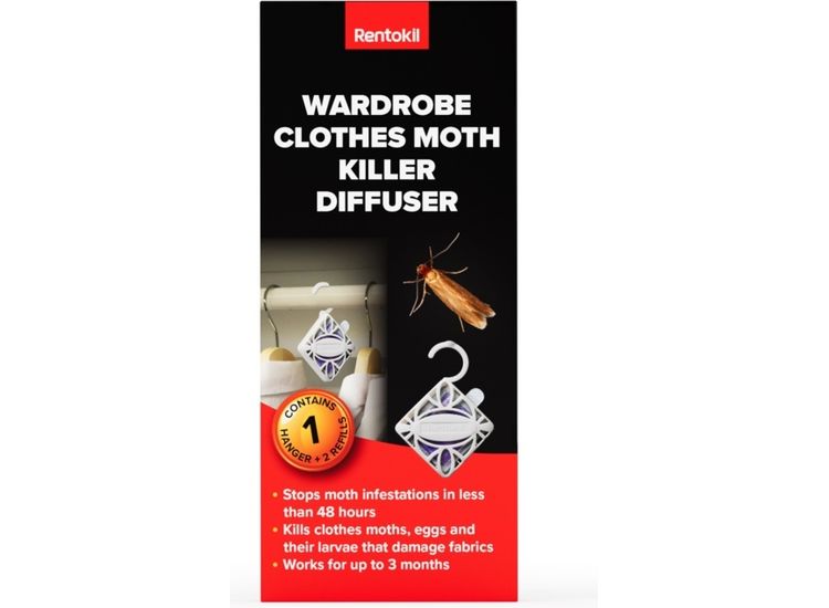 Rentokil FW102 Wardrobe Clothes Moth Killer Diffuser