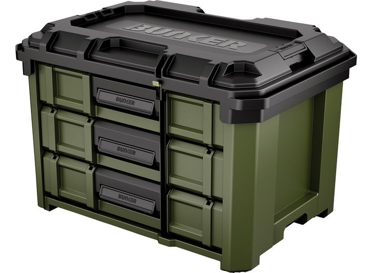 Draper 29441 BUNKER&amp;#174; Load-Up Stacking 3 Drawer Tool Box, 570mm