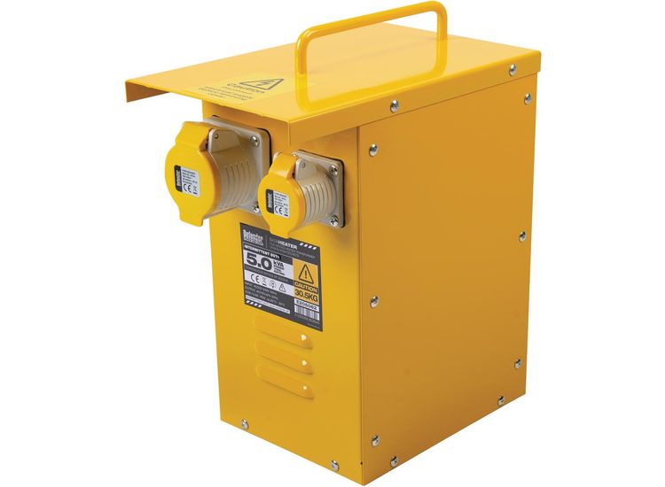 Draper 34929 Defender E205062 110V 5kVA Metal Heater Transformer, 16A / 32A