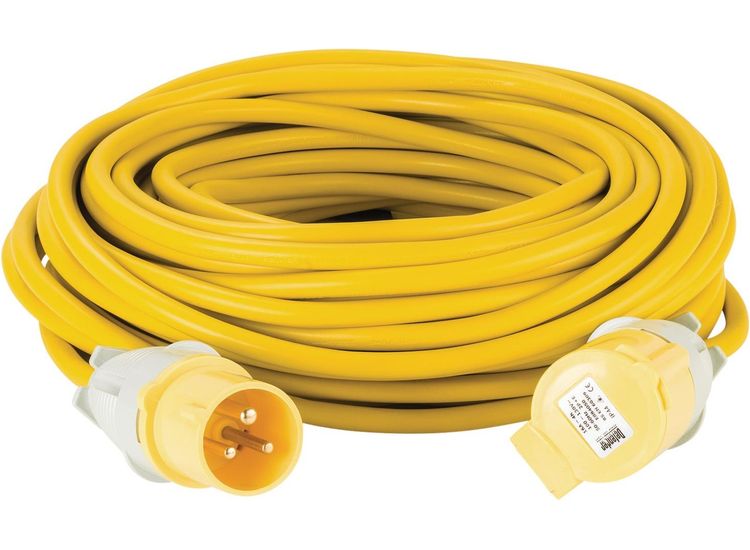 Draper 35817 Defender E85233 110V Extension Lead Yellow, 2.5mm&amp;sup2;, 16A, 25m