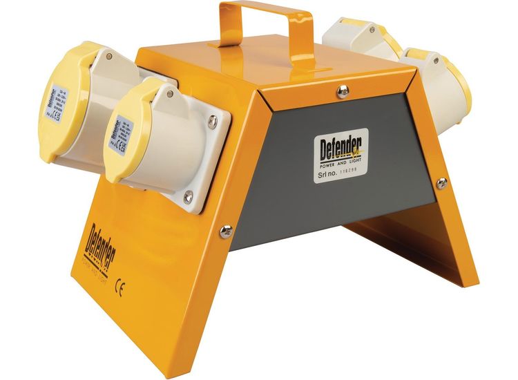 Draper 35839 Defender E13108 110V Splitter Box, 2 x 16A / 2 x 32A