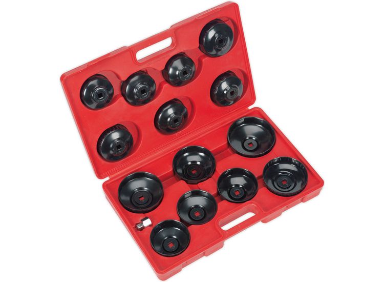 Sealey VS7003 Oil Filter Cap Wrench Set 15pc
