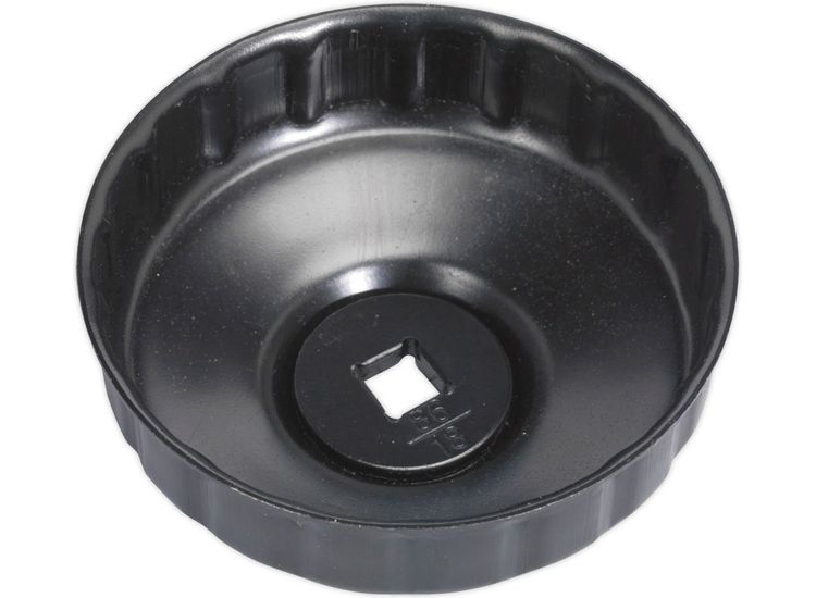 Sealey VS7006.V2-15 Oil Filter Cap Wrench &amp;#8709;86mm x 18 Flutes