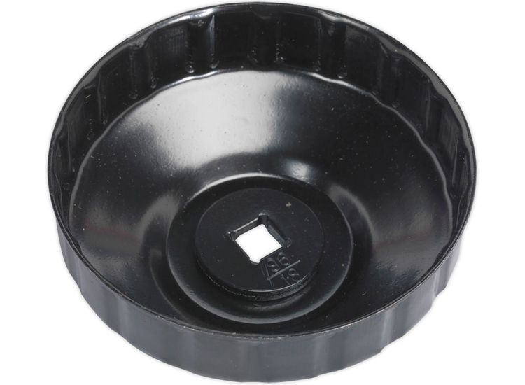 Sealey VS7006.V2-24 Oil Filter Cap Wrench &amp;#8709;96mm x 18 Flutes