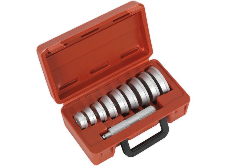 Sealey VS703 Bearing Race &amp; Seal Driver Set 10pc - Aluminium