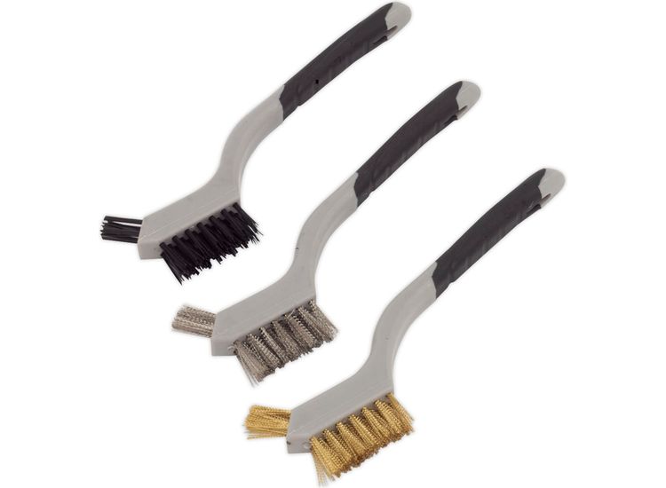 Sealey WB100 Wire Brush Set 3pc Miniature