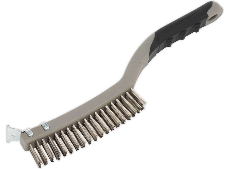 Sealey WB105 Wire Brush with Stainless Steel Fill &amp; Scraper