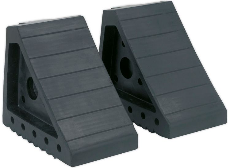 Sealey WC01 Rubber Wheel Chocks 1.8kg - Pair