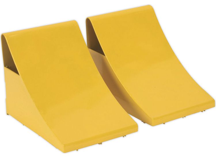 Sealey WC05 Heavy-Duty Steel Wheel Chocks 4kg - Pair