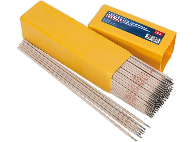Sealey WESS5025 Welding Electrodes Stainless Steel &amp;#8709;2.5 x 300mm 5kg Pack
