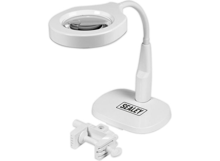 Sealey WL53/8D Dimmable Dual Mounting Magnifying Work Light 230V 45 SMD LED