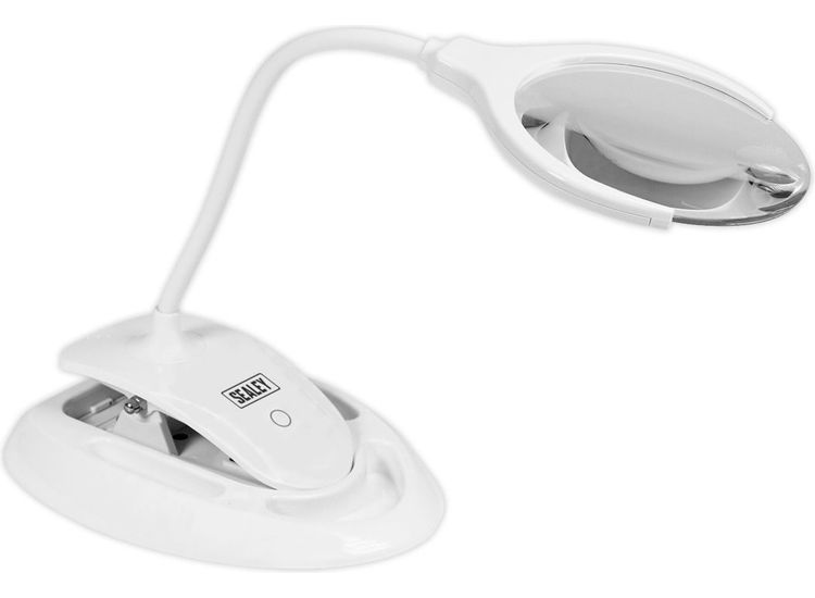 Sealey WL63/8D Rechargeable Dual Mounting Magnifying Work Light 6 SMD LED Dimmable