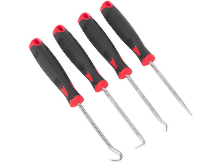 Sealey AK5214 Miniature Hook &amp; Pick Set 4pc
