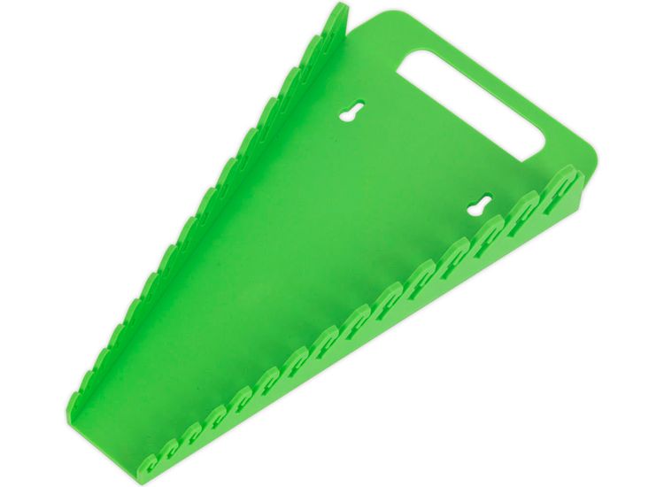 Sealey WR08HV Spanner Rack Capacity 15 Spanners Hi-Vis Green