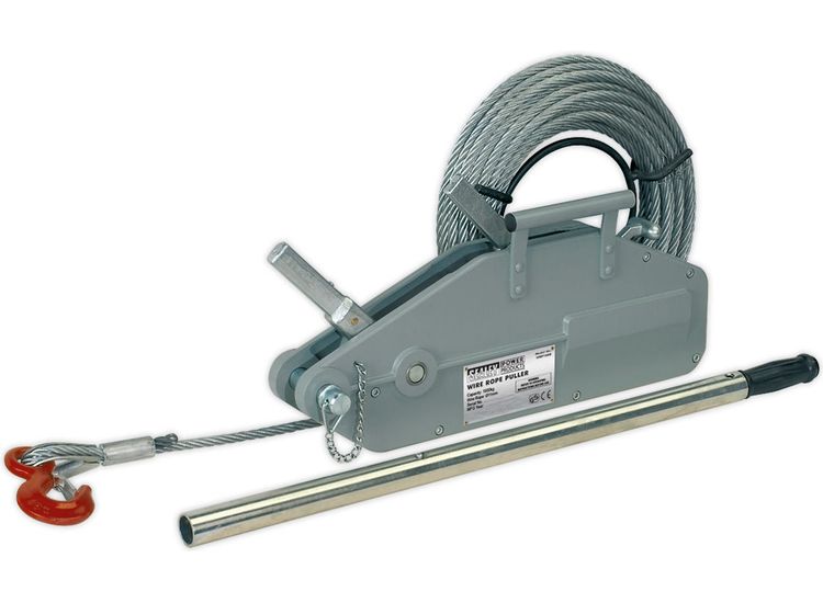 Sealey WRP1600 Wire Rope Puller 1600kg Max Line Force
