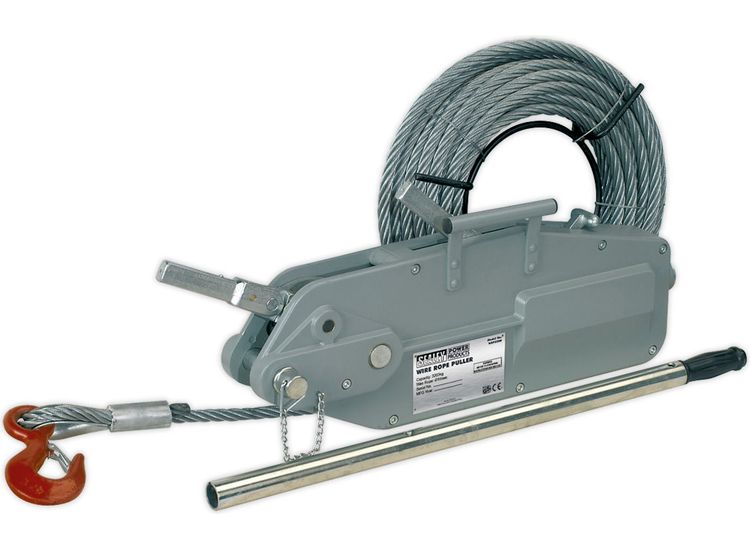 Sealey WRP3200 Wire Rope Puller 3200kg Max Line Force