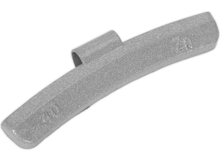 Sealey WWAH40 Wheel Weight 40g Hammer-On Plastic Coated Zinc for Alloy Wheels Pack of 50