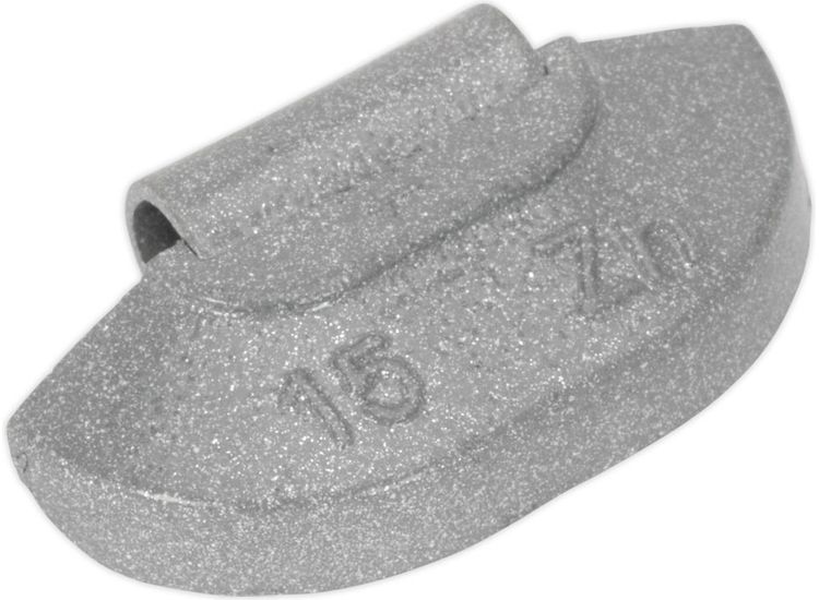 Sealey WWSH15 Wheel Weight 15g Hammer-On Zinc for Steel Wheels Pack of 100