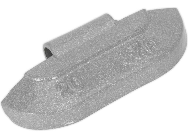Sealey WWSH20 Wheel Weight 20g Hammer-On Zinc for Steel Wheels Pack of 100