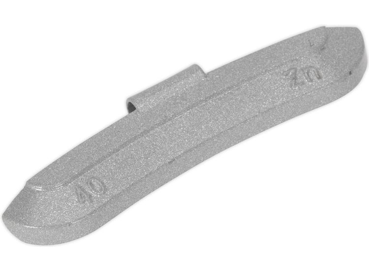 Sealey WWSH40 Wheel Weight 40g Hammer-On Zinc for Steel Wheels Pack of 50