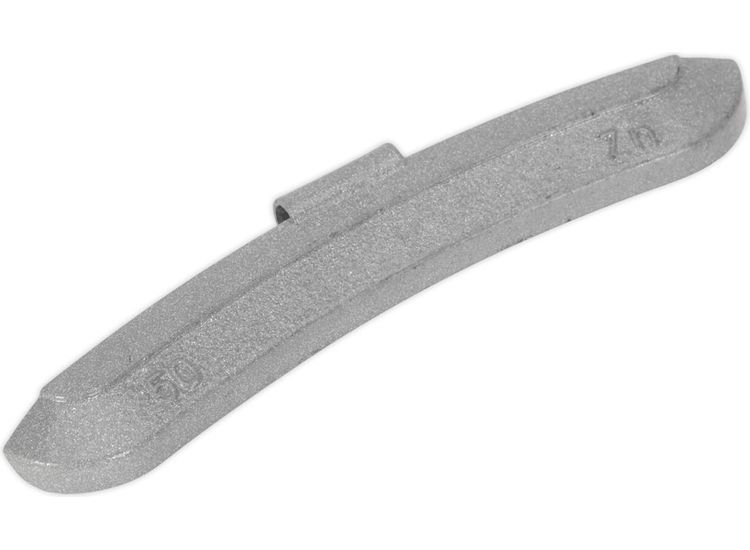 Sealey WWSH50 Wheel Weight 50g Hammer-On Zinc for Steel Wheels Pack of 50