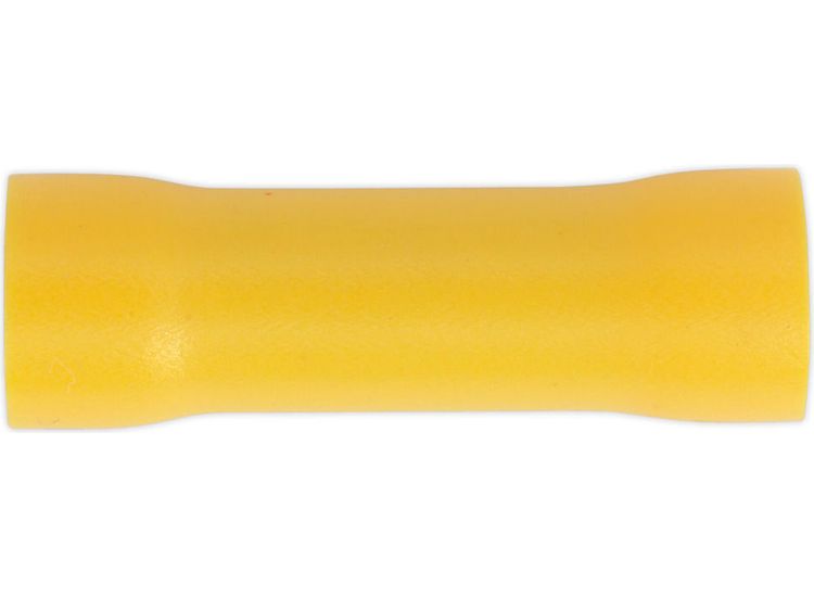 Sealey YT10 Butt Connector Terminal &amp;#8709;5.5mm Yellow Pack of 100