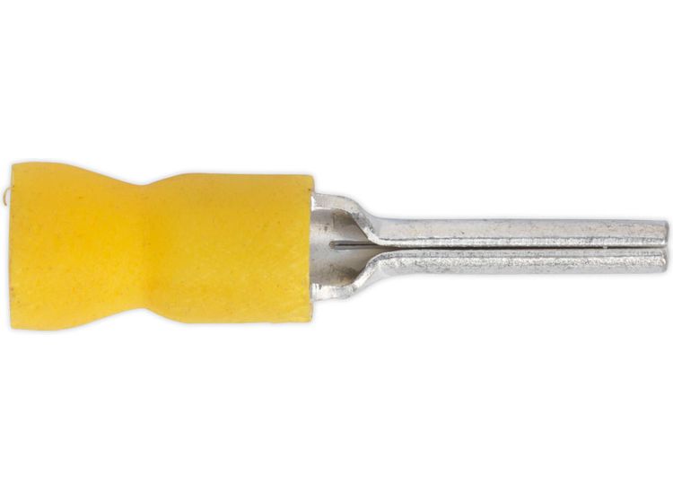 Sealey YT23 Easy-Entry Pin Terminal 14 x &amp;#8709;2.9mm Yellow Pack of 100