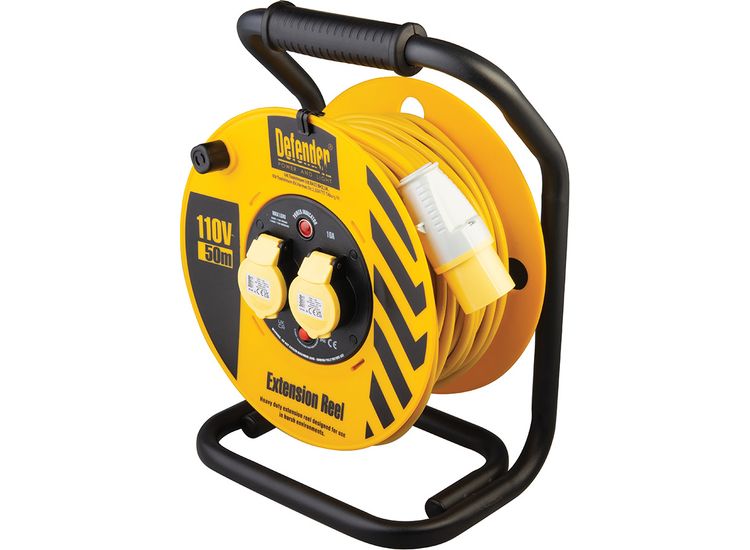 Defender 1.5mm 50M Industrial Trade Cable Reel 110V