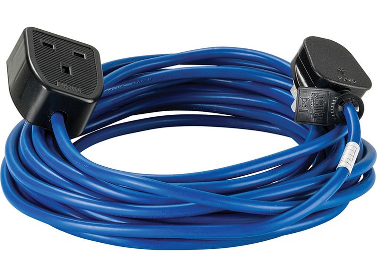 Defender 10M Extension Lead - 13A 1.5mm Cable - Blue 230V