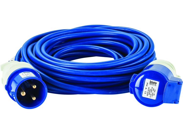 Defender 14M Extension Lead - 32A 2.5mm Cable - Blue 240V