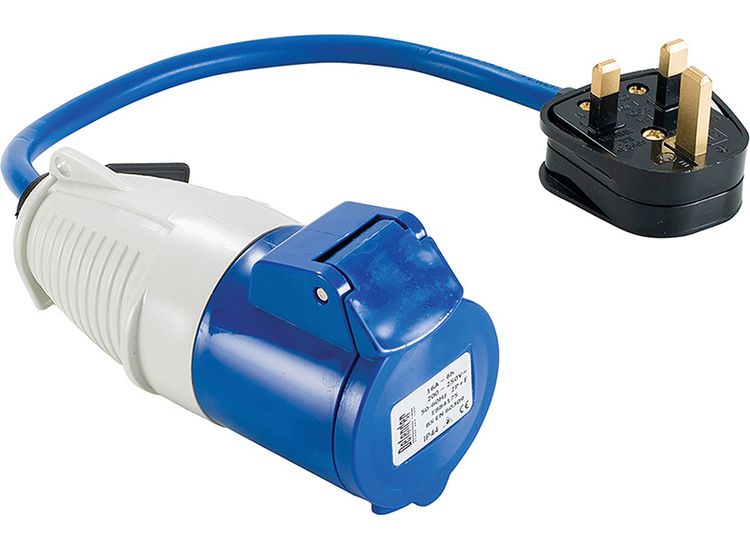 Defender 13-16A Fly Lead - 13A (Plug) > 16A (Socket) 230V