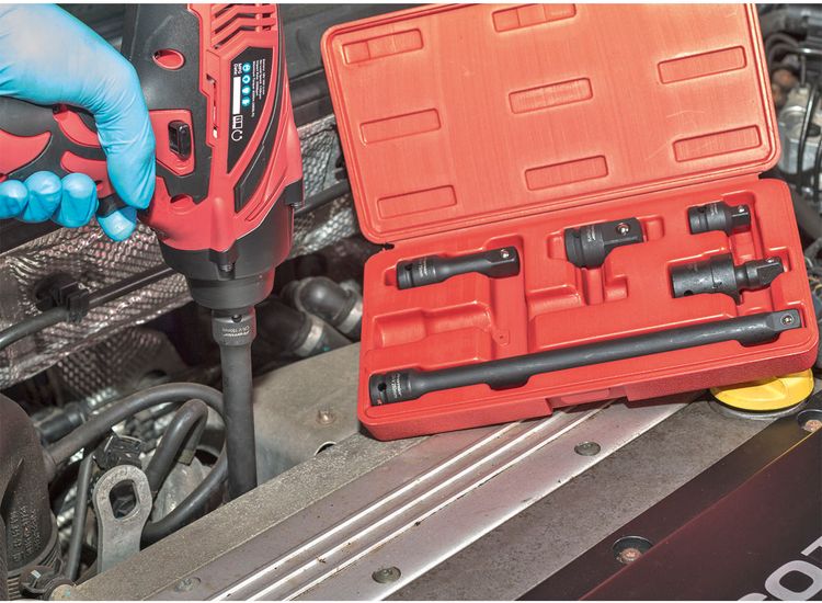 Sealey AK5514 Impact Adaptor &amp; Extension Bar Set 6pc 1/2"Sq Drive