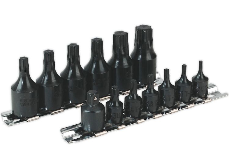 Sealey AK5584 Impact TRX-Star* Socket Bit Set 13pc 1/4" &amp; 3/8"Sq Drive