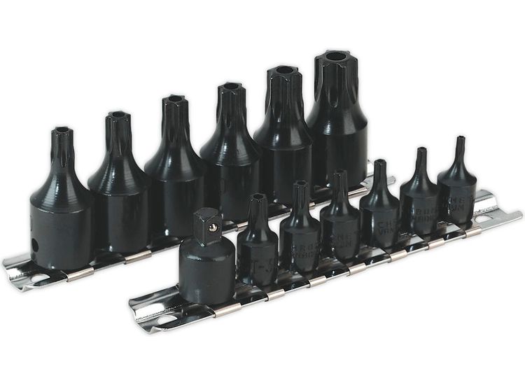Sealey AK5585 Impact TRX-Star* Security Socket Bit Set 13pc 1/4" &amp; 3/8"Sq Drive