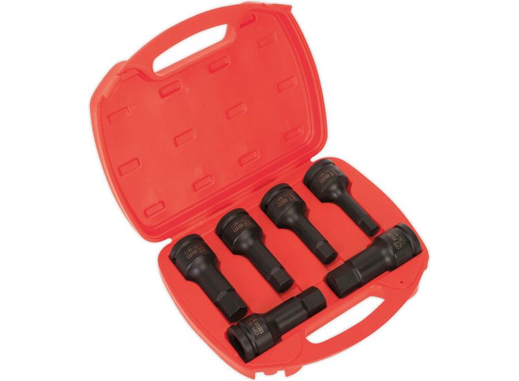 Sealey AK5586 Impact Hex Socket Bit Set 6pc 3/4"Sq Drive